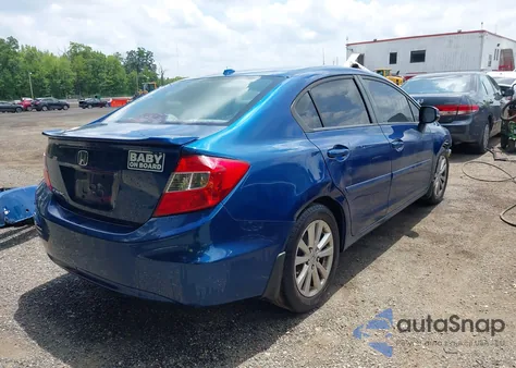 2012 Honda Civic Ex-L из США, поврежденный, VIN 19XFB2F97CE302838